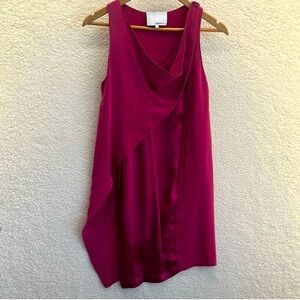 3.1 Phillip Lim burgundy silk mini dress